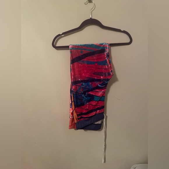 Electro Threads Crushed Velvet Purple Haze Unisex Joggers Sweatpants Size Medium - Picture 2 of 4